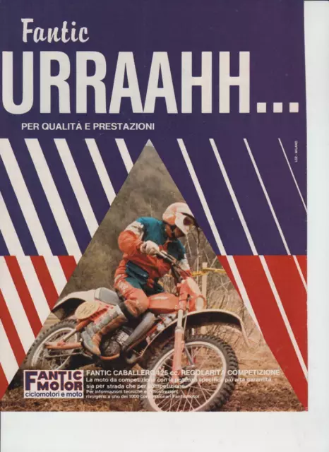 advertising Pubblicità FANTIC MOTOR CABALLERO 125 '81-MOTOITALIANE ENDURO EPOCA