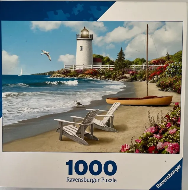 Ravensburger 1000 Sunlit Shores complete, smoke and pet free, 803071