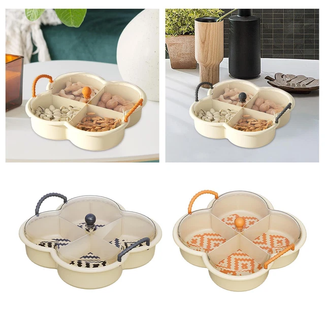 Plateau Rotatif à 5 Bols – Forme Fleur, 30 Cm – Pour Fruits Secs, Snacks, Apéritifs - 3