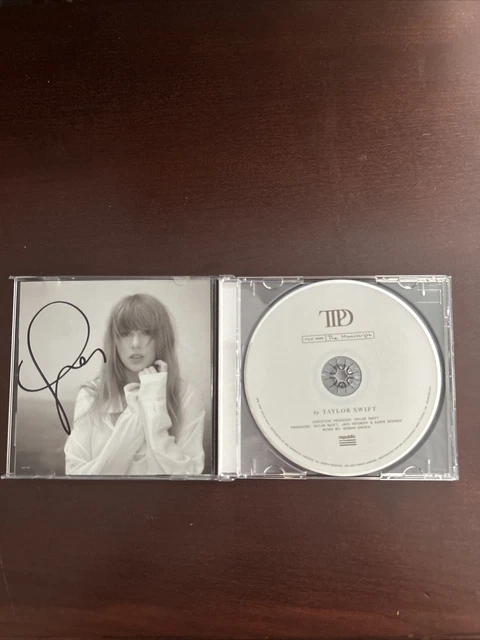 Signed Insert Cd TAYLOR SWIFT THE Tortured Poets Department CD & Signed Autographed ...