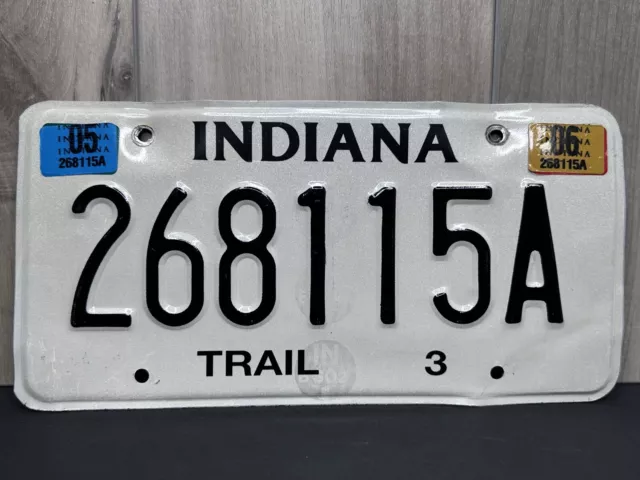 Indiana Trail License Plate Ex 06 - 268115A