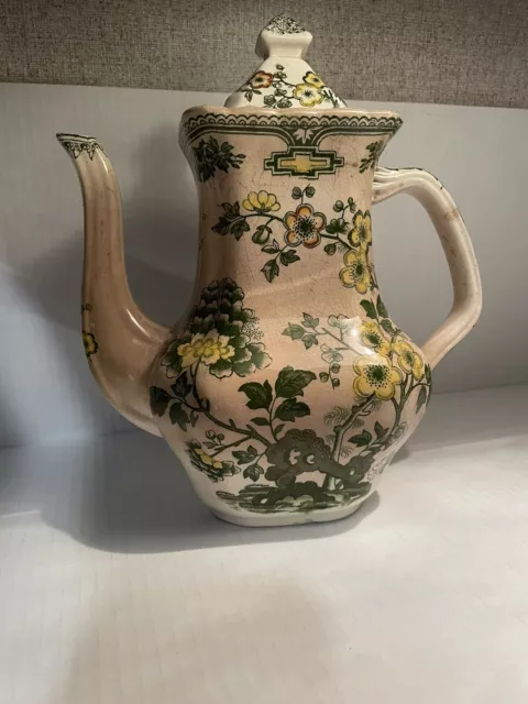 Vintage Flower Mason's Ironstone Manchu England Tea Pot / Teapot