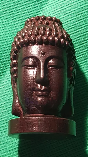 Buddha Skulptur Holz Sakyamuni Figur Indien Mahagoni Kopf Statue Handwerk Mode