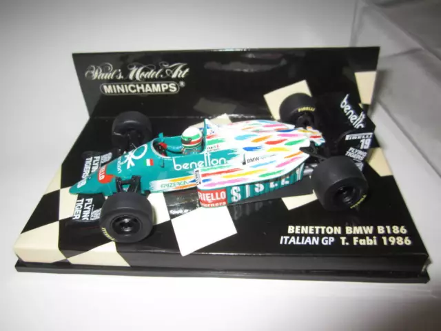 PMA MINI CHAMPS 1/43 Benetton B186 BMW 1986 Italian GP Pole Position ...