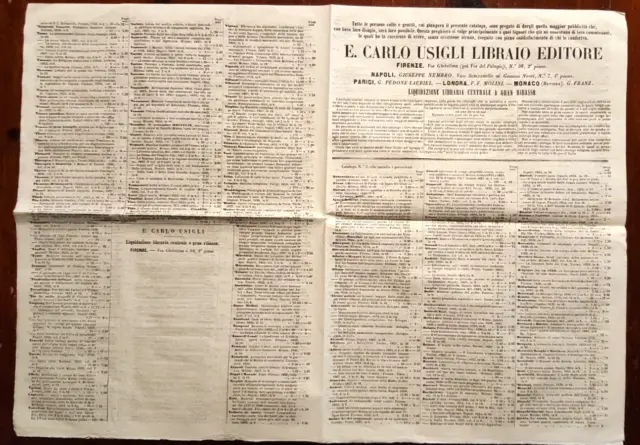 15116-Rivista,E.carlo Usigli Libraio Editore,Firenze,Liquidazione A Gran Ribasso