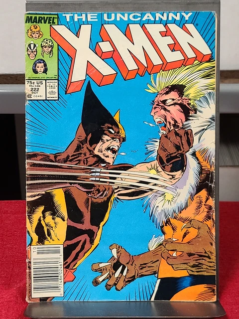 Uncanny X-Men #222 [Newsstand Edition] (October 1987) 4.5 Vg+ Marvel Comics