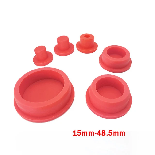 QUARKZMAN Abdeckstopfen 7mm - 100 Stück Schwarze Lochverschlüsse