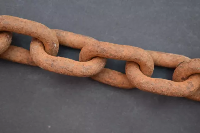 Old Reclaimed Thick Heavy Chain Link old vintage industrial original antique 18"