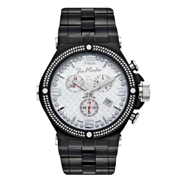 Joe Rodeo Diamond Men's Watch - PHANTOM black 2.25 ctw