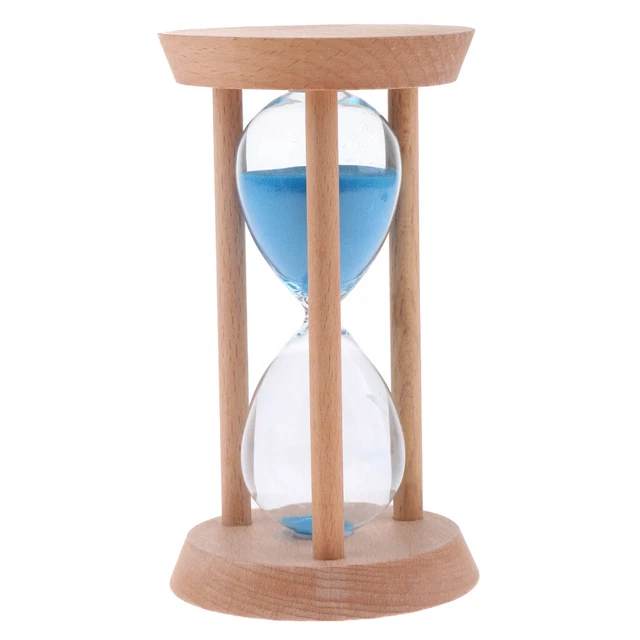 30 Minuten. Sand Holz Eieruhr mit Blauem Sand für Das Unterrichtszubehör Der