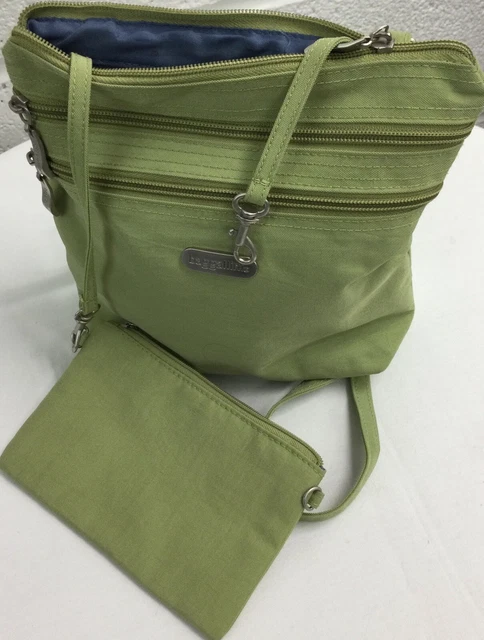 Baggallini Ladies Green Crossbody Bag Small Inner Pouch Great Travel Bag #SN2331