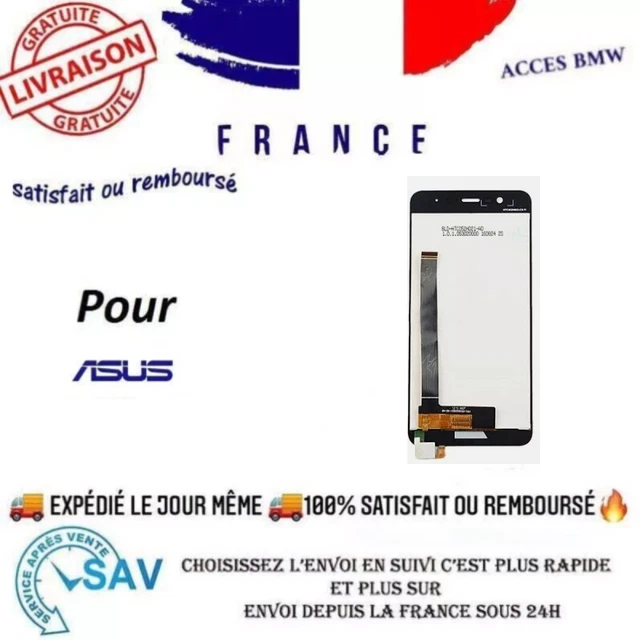 Écran Tactile + LCD Complet Pour Asus Zenfone 3 Laser ZC551KL - Noir - Neuf