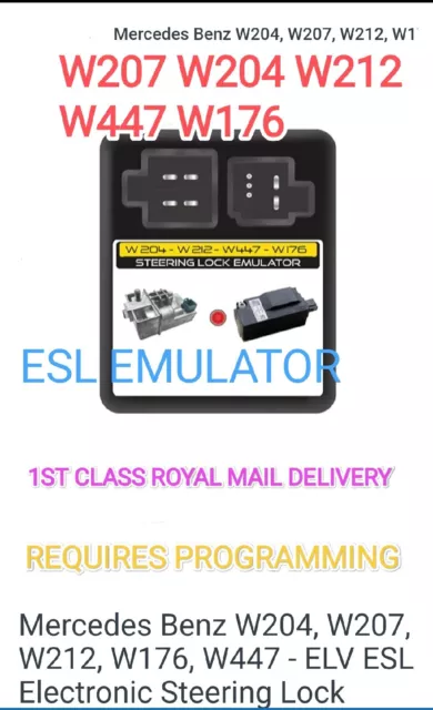 MERCEDES W204 ESL Repair Emulator Programming Service Elv Emulator  Programming £260.00 - PicClick UK