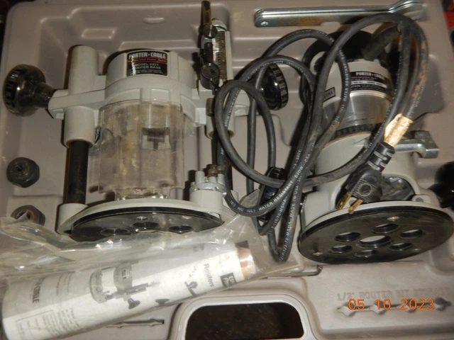 Older Usa Porter Cable 693Pk Router Kit 690 6902 693 Plunge Base Case Wrenches..