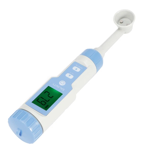 Misuratore di salinità digitale alta precisione IP67 alimentato a batteria (non incluso) con