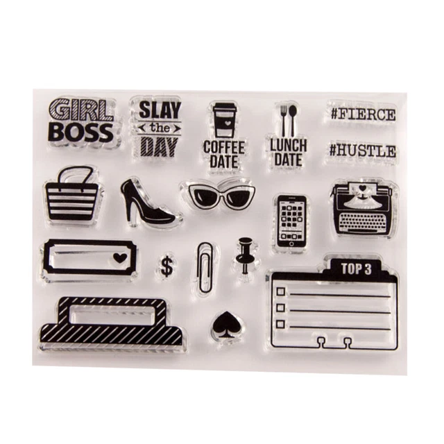 Klarer Stempel Transparente Siegelstempel für DIY Scrapbooking Craft Fotoalbum T