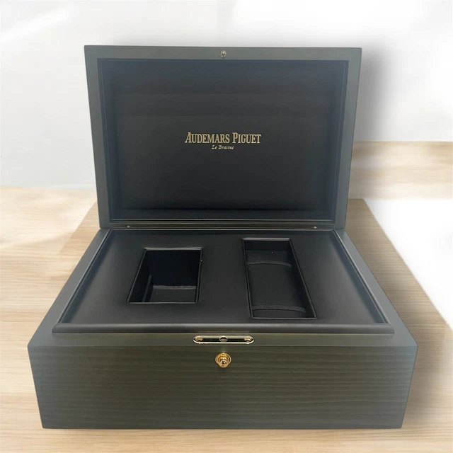 Custodia Da Viaggio Per Orologi Audemars Piguet - Pelle Nera, Porta 1-3 Orologi - Usata Ma In Ottime Condizioni - Foto 6