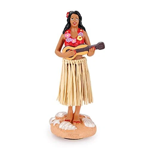 BCSmyer Hawaiian Hula Girl Dashboard Doll with Ukulele Bobbleheads for Car Da...