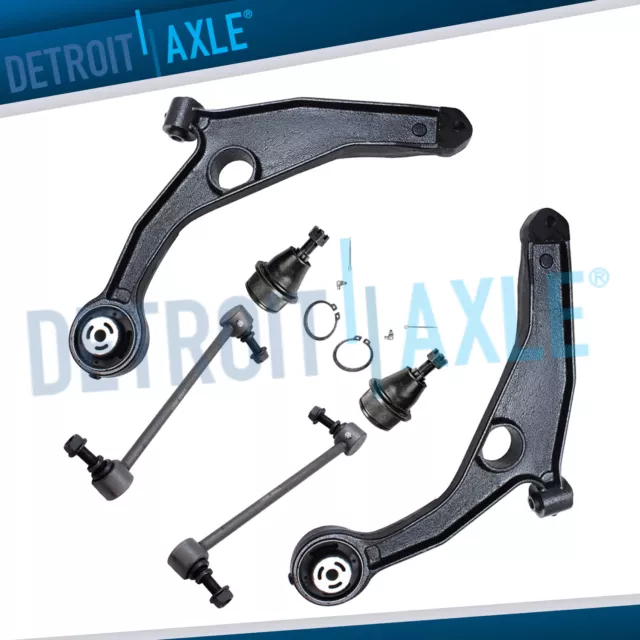 Front Lower Control Arm Ball Joint Sway Bar 6pc Kit for 2009-2015 Dodge Journey