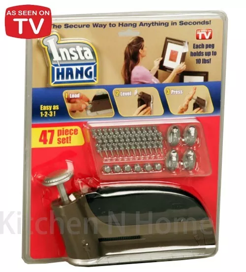 Insta Hang 47PC Hanging System, Fathers day gifts, Hook Tool, As seen on TV