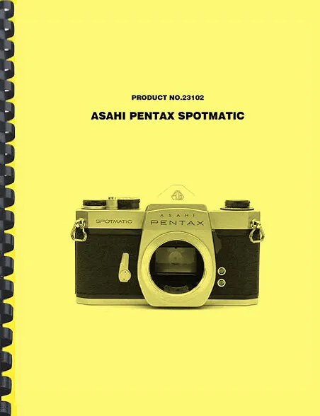MANUAL DE SERVICIO DE REPARACIÓN de cámara Pentax Asahi Spotmatic
