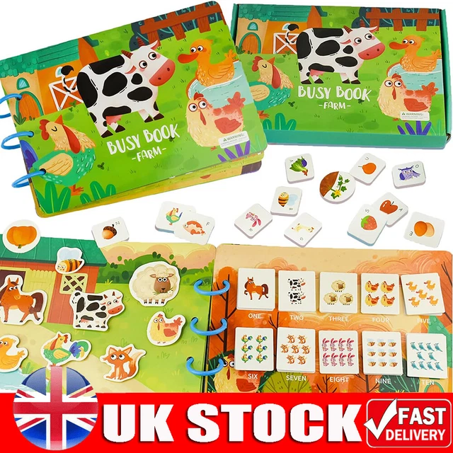 Montessori Quiet Book for Toddlers Montessori Busy Book Preschool Educational UK