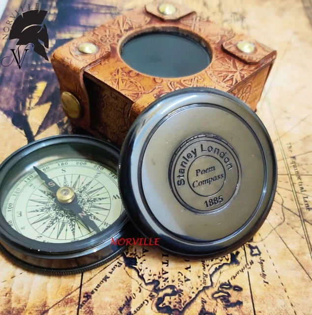 BUSSOLA NAUTICA BRUNTON Ottone Stanley London Bussola Con 186901383656 - Foto 11