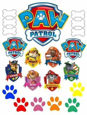 cagnolino festa di compleanno decorazione per bambini Sunshine smile 9 pezzi Paw Patrol Cake Toppers decorazione per torte decorazione per torte 