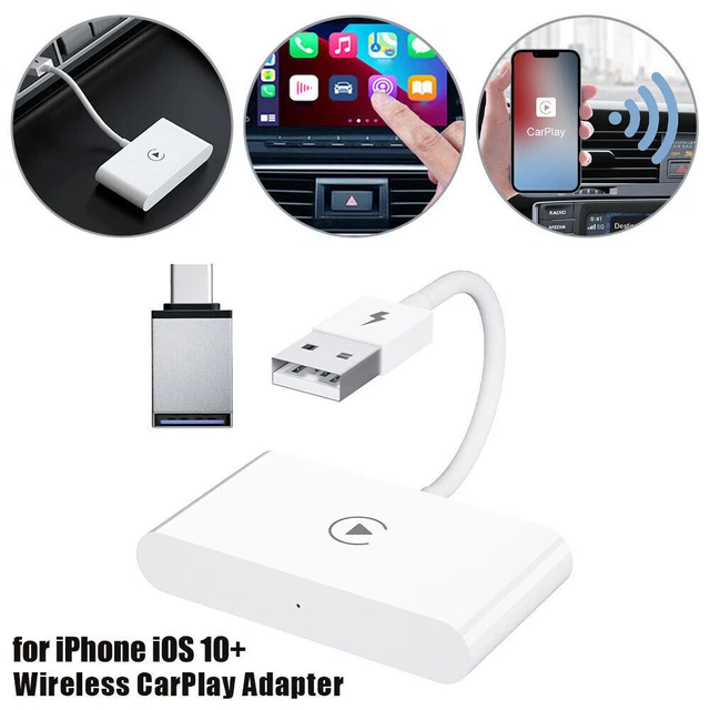 USB WIRELESS CARPLAY Adapter Dongle for Apple iOS Car Auto Navigation