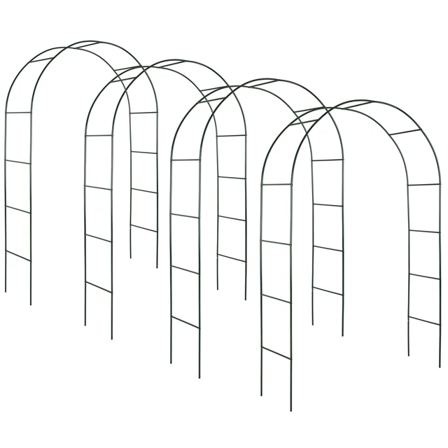 4er Set Rosenbogen Rosensäule Rankhilfe Rankgitter Garten Torbogen Spalier Ranke