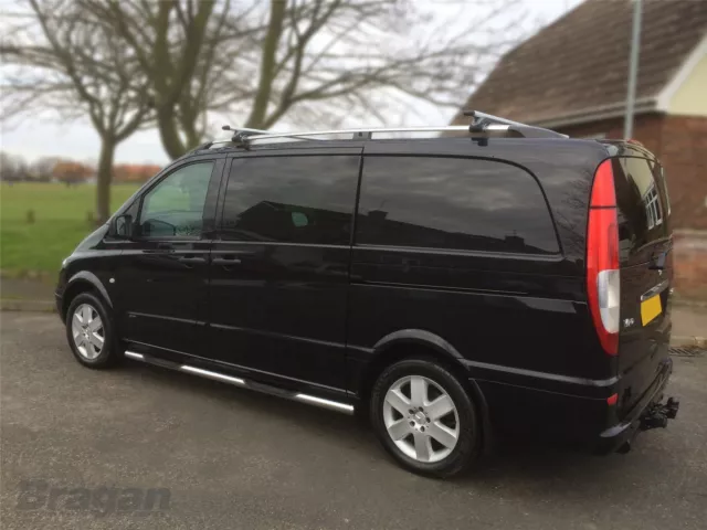 Roof Rails + Cross Bars To Fit Mercedes Vito  Viano 2014+ MWB  LWB Accessories 2