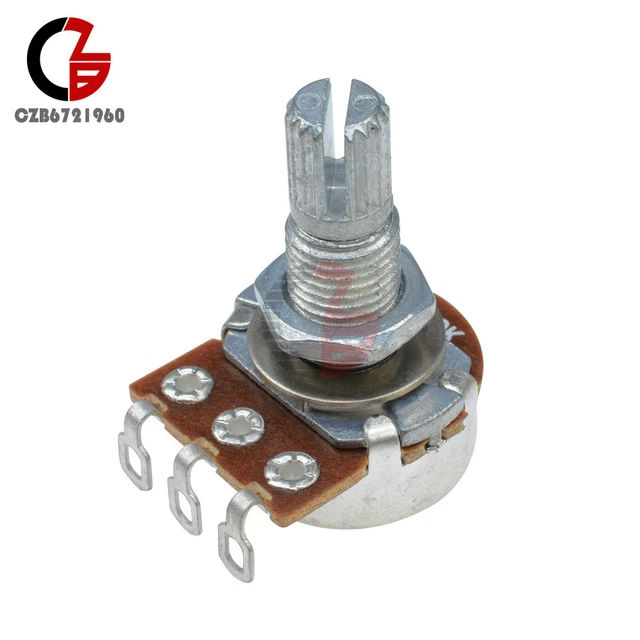 2PCS B500K Guitar Split Shaft Linear Taper Potentiometer Volume Tone Pot new