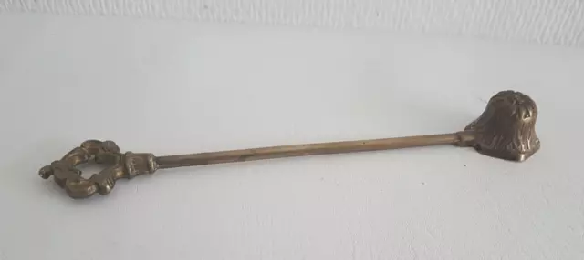 alter Dochtlöscher Länge = 20 cm Kerzenlöscher Messing