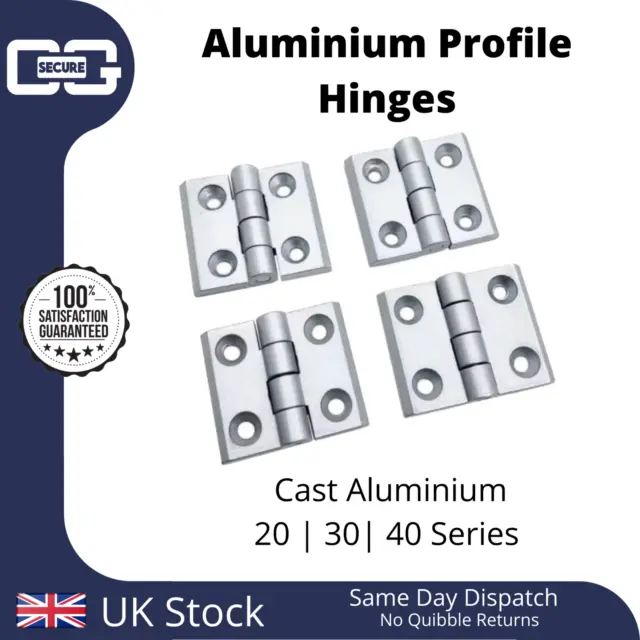 Door Hinges Cast Aluminium for Extrusion Profile 20/30/40 Series T-Slot V-Slot