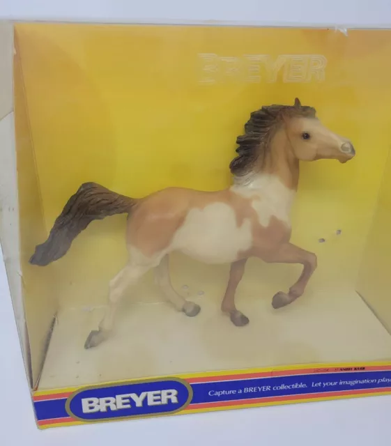 Vintage Breyer "Spanish Barb" Chestnut Pinto  1988 - 1989 Retired Model #416 Box