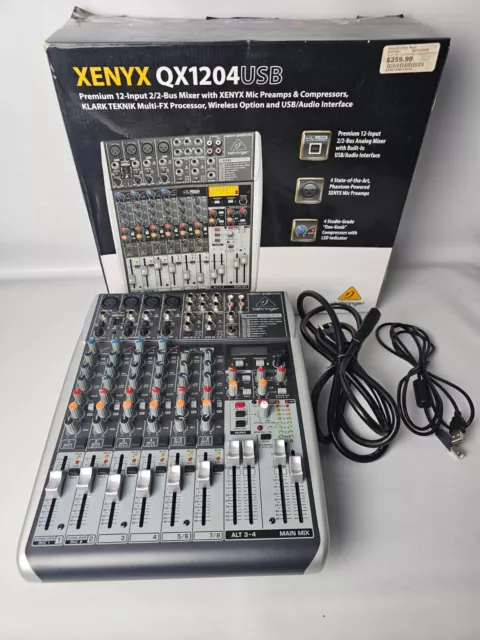 BEHRINGER XENYX QX1204USB Mixer with USB and Effects $189.95 - PicClick