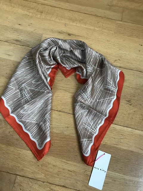 ORLA KIELY SKETCHED Boats Print Silk Scarf BRAND NEW WITH TAGS £45.00 ...