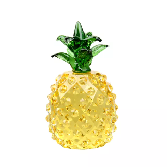 Crystal Pineapple Paperweight Fengshui Figurine Home Wedding Decor Gift