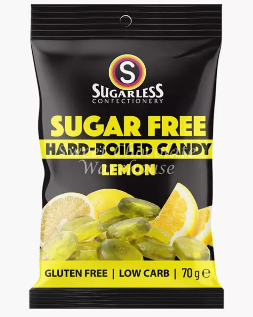 Sugarless Sugar Free Hard Boiled Lemon 70g