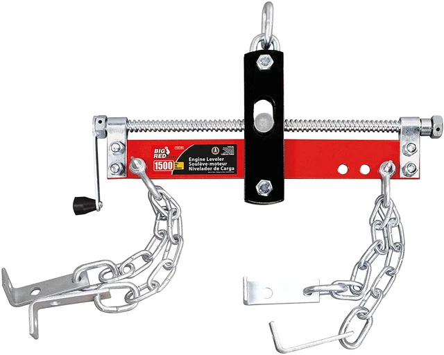 Accesorio de grúa taller elevador de motor de torino BIG RED T32100: motor de acero de 3 posiciones