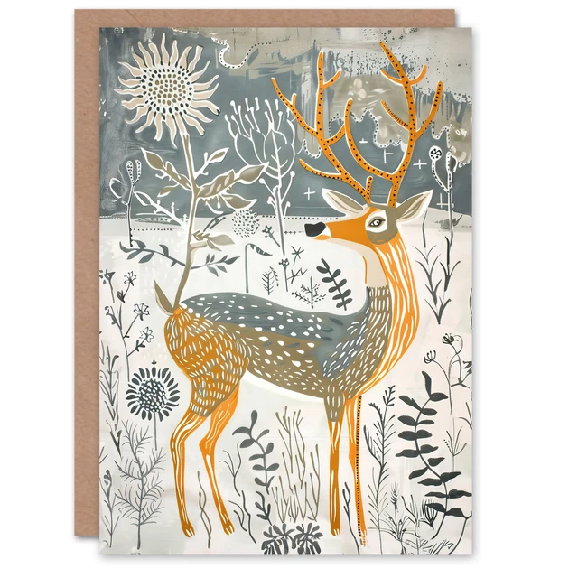 Artery8 Greeting Card Dog Lover Happy Doberman In Spring Wildflowers Blank For Him Or Her Art Birthday Card