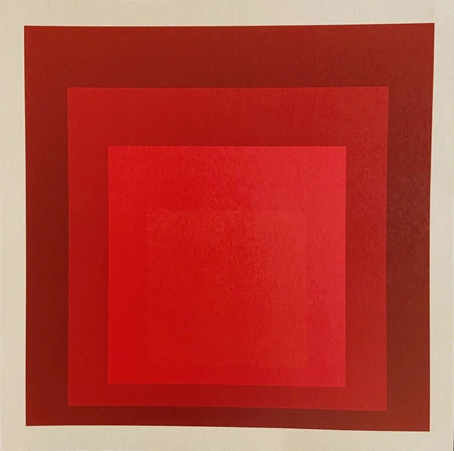 Josef Albers,Litografía Guggenheim 1979 ( mark rothko Klee Kandinsky Mondrian)