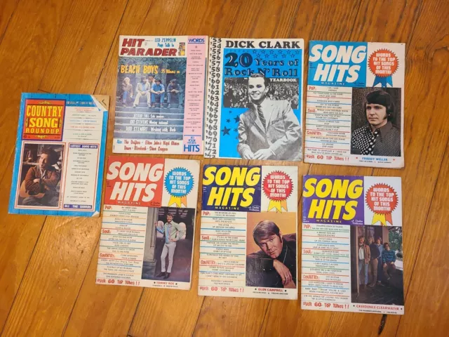 Vintage Magazines Song Hits Hit Parader Dick Clark 1970s