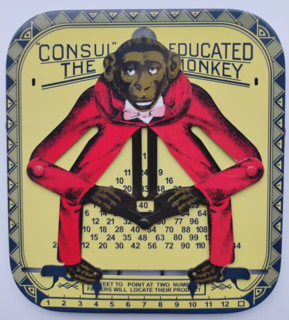 Consul 777 Affenrechner "The Educated Monkey" Blechspielwaren Altes RETRO Spiel