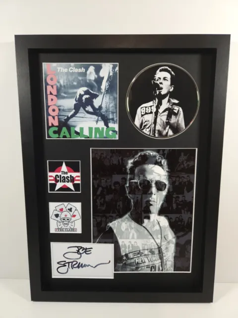 The Clash Joe Strummer Signed FRAMED Picture Disc Album & Display LONDON CALLING