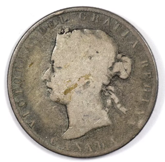 1871 Canada Fifty Cents Scarce Date 50C