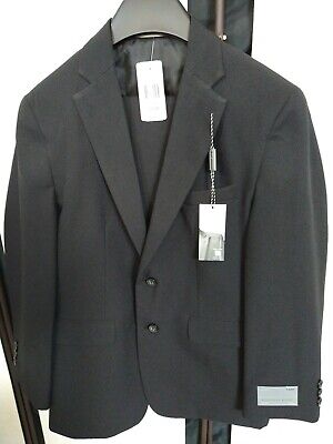 Geoffrey Beene designer Boys blazer Jacket  Black suit Size 12 G83191L NWT