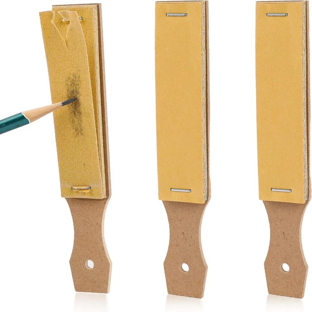 16*3CM POLISHING PEN Tips Paper Sandpaper Pencil Sharpeners Sandpaper