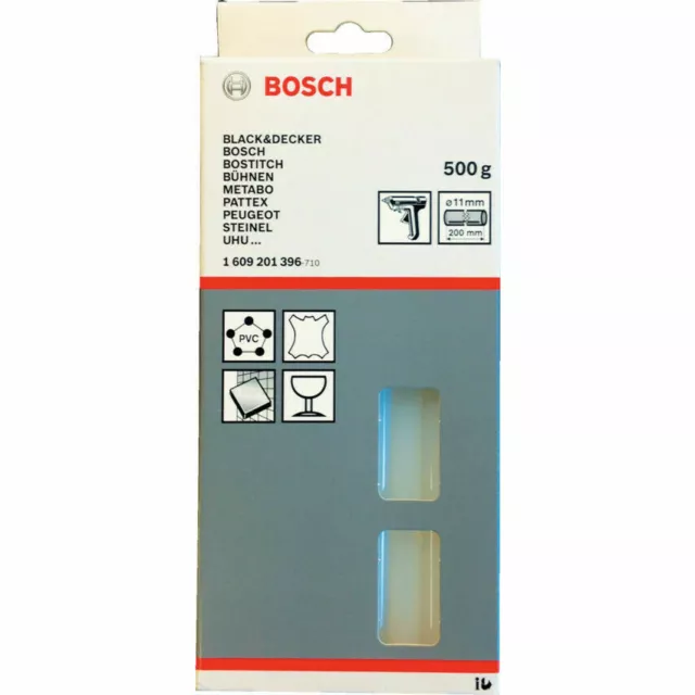 Bosch Glue Sticks 1609201396 11x200mm Transparent 500g