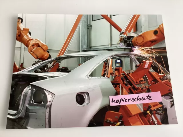 ❤️AUDI AG Werk Laserschweißen Dach A6 Karosseriebau, 1997 | Farbfoto Hochglanz